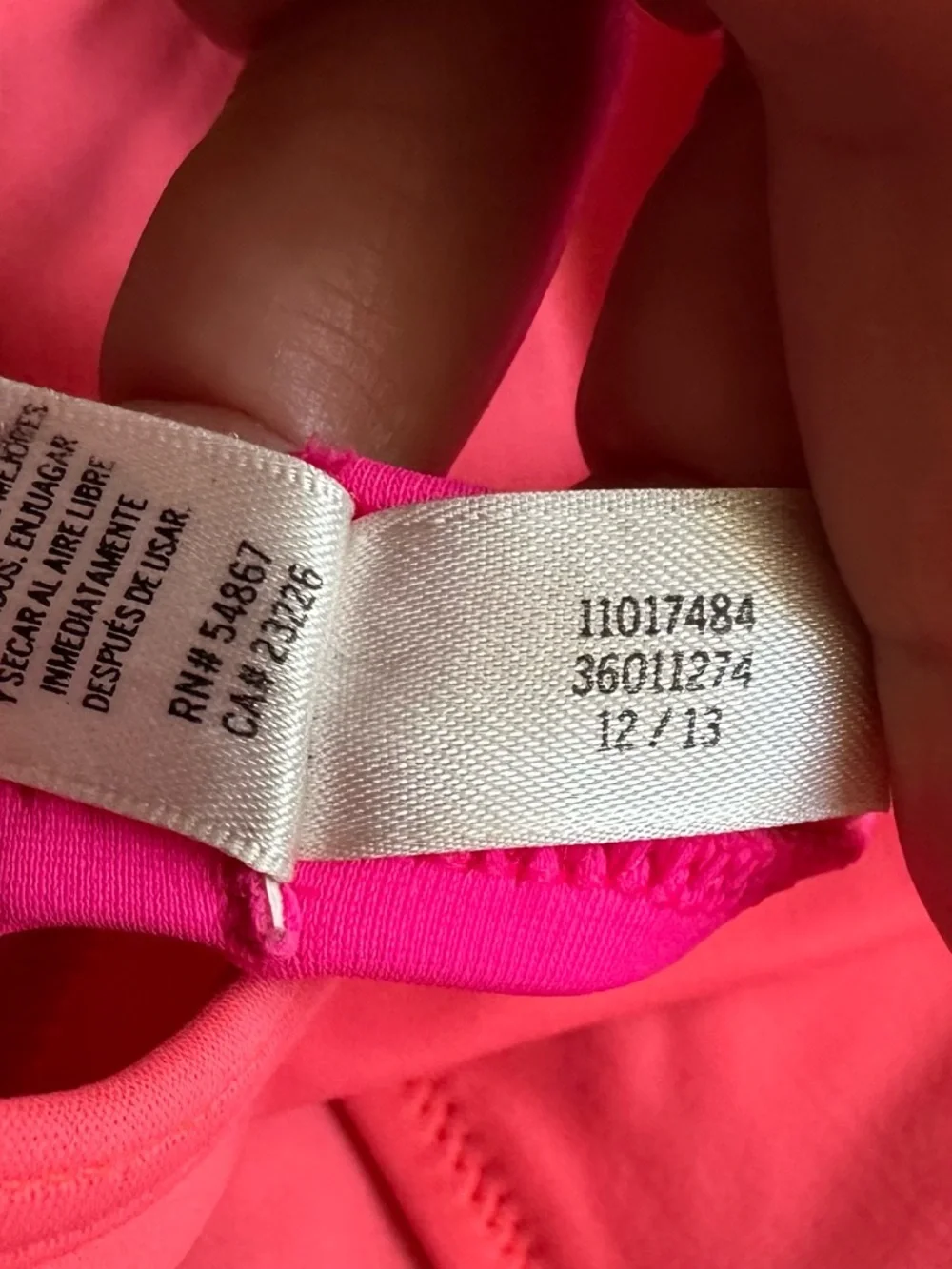 PINK Victoria's Secret Two-Tone‎ Pink & Coral Halter Bikini